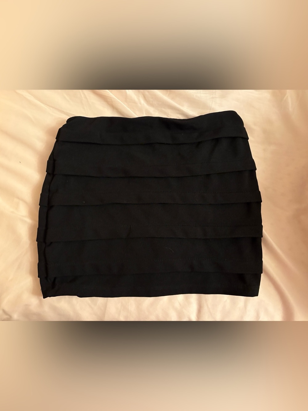 Forever 21 Black Layered Mini Skirt